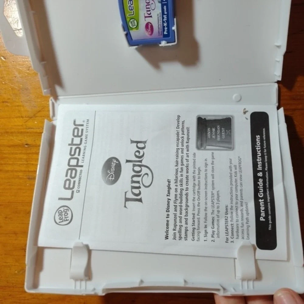 Leap Frog Leapster Learning Game Reading Disney Tangled‎ learn